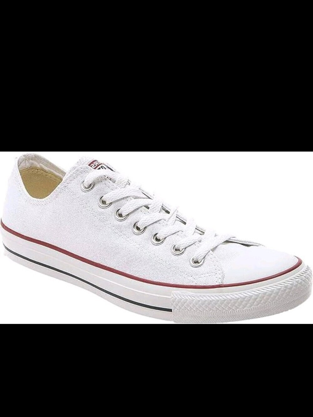 Converse Chuck Taylor All Star Low Top Canvas Optical White M7652 / M7652C - Picture 5 of 9
